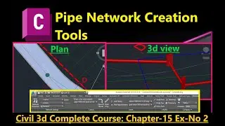 How to Create Pressure Pipe Network by Layout in Civil 3d | Civil 3d Pressure Network Creation Tools