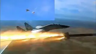MiG-29 Intercepts Missiles From American Fighter Jet