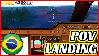 Brasilia FULL Landing AIRBUS A350 Cockpit POV | X Plane 11 2021 HD