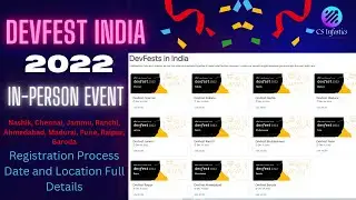 How to register DevFest India 2022 In-Person Google Developer Event 🔥🔥🔥🔥