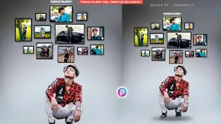 PicsArt Wall Frame Photo Editing | New Frame Photo Editing | PicsArt New Photo Editing | SaifiBoyYT