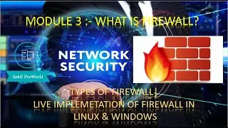 What is Firewall? Types of Firewall | How Implement Firewall in Linux & Windows |Live Implementation