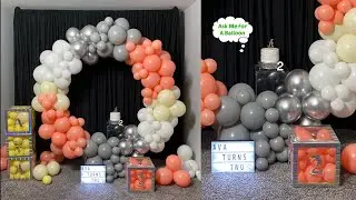 Round Balloon Arch & Balloon Boxes