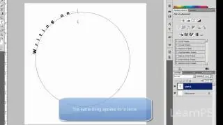 Photoshop Tutorial Text on a path or Shape