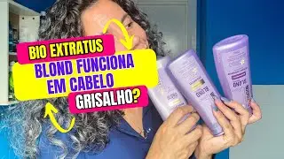 Bio EXTRATUS blond Desamarelador em Cabelos brancos e Grisalhos /  como cuidar dos cachos brancos