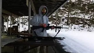 test shooting at range.