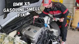 WHAT CAUSES MY CAR TO SMELL LIKE GASOLINE PETROL BMW X5