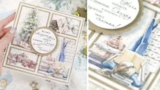 Оригинальная и необычная идея для новогодней открытки. Вырезала картинки и собрала из них коллаж 🎄