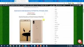 Download Symphony i72 Stock Firmware (Flash File) Spd Android 8.1