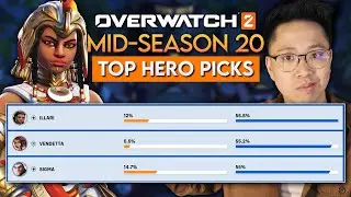 Who is the BEST HERO for EVERY ROLE in Mid-Season 20 of Overwatch 2?