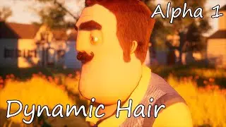 Hello Neighbor Alpha 1 Extended Ver. || Dynamic neighbor hair render test || 4K 60 FPS