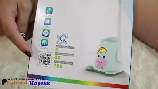 Instructions on how to properly replace light bulbs and open the desk lamp box - Kaye88