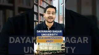 💥BCA Admissions DSAT 2023! BCA Entrance Exam Dayanand Sagar University 