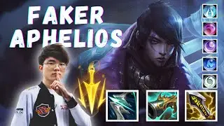 Faker Aphelios ADC VS Draven Patch 11.17