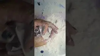 Wrapped gym chalk crush #gymchalk #asmr