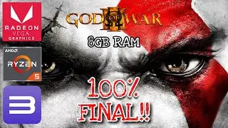 God of War 3 RPCS3 Config - Cena FINAL - 100% Jogável | Ryzen 5 5500U Radeon Vega 7 (8GB RAM)