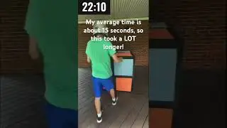 Solving the WORLD’S LARGEST RUBIK’S CUBE!?!!?#shorts #rubikscube #diycrafts