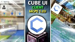 Cube ui Client For (MCPE 1.20) Minecraft pocket edition cube ui client..