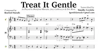 Joey Calderazzo plays Treat It Gentle (Piano, Sax, Bass Transcription)