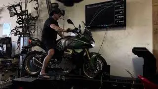 Moto Guzzi V100S Mandello stock dyno pull