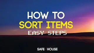 How to Sort Items 2022