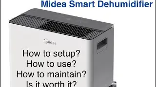 Is the Midea Dehumidifier MAD50PS1AWT worth it? - Unboxing & Review & Setup & Maintenance