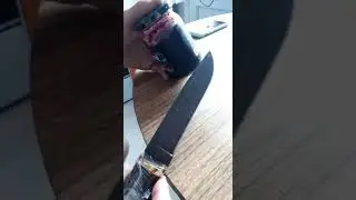 Отзыв нашего покупателя о ноже "Луч" из дамасской стали