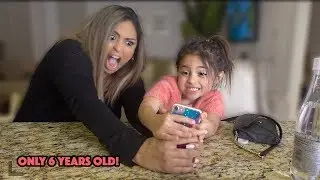 MOM REACTS TO 6 YEAR OLD AVA'S CAMERA ROLL ON HER IPHONE X!!!