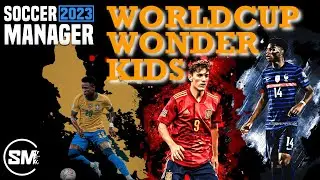 WORLD CUP 2022 WONDER KIDS BEST YOUNG PLAYER POTENTIALS IN SM23 SOCCER MANAGER 2023 .