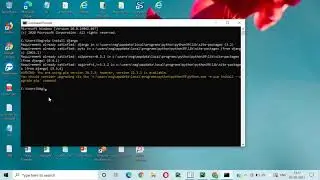 django installation using cmd promt