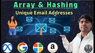 LeetCode 929 | Unique Email Addresses | Python Normalization + Set | AlgoYogi