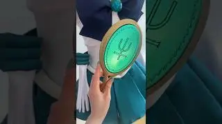 I made Sailor Neptune’s mirror!🌊🩵 