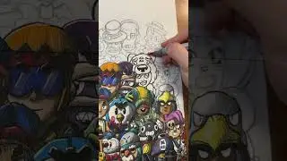Day 52 Drawing EVERY Brawler - Nita🤯 