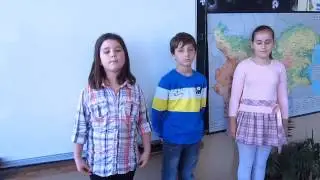 3 А клас рецитира стихотворение за будителите