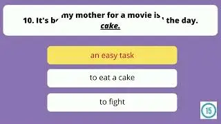 IDIOMS quiz ( part 1 )| English Grammar Test | Take the IDIOMS Quiz | 