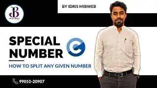 Special number programming by Mibweb | how to split the any given number by Mibweb
