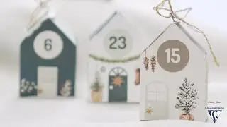 Pas-à-pas kit décoration « Maisonnettes de l’Avent » - Loisirs Créatifs Clairefontaine