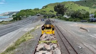 The Kaikoura Rock Train - by drone