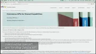 All eBay RESTful APIs leverage OpenAPI Specification