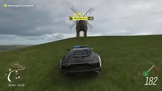 Forza Horizon 4: Failing the Broadway Windmill Danger Sign in a Lamborghini Aventador