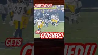Big Hit Davante Adams vs Steelers | 