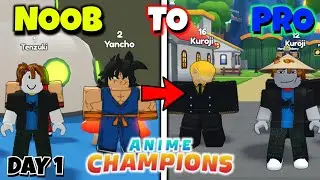 ACS Noob to Pro Day 1 The Beginning | Anime Champions Simulator Noob to Pro