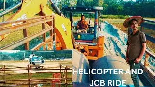 Helicopter 🚁 And JCB Ride with @coacktailksharma.4977