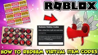 HOW TO REDEEM VIRTUAL ITEM CODES ON ROBLOX (2022)