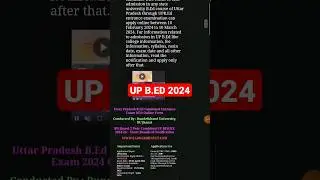 #upbed #upbed2024 #upbedexampreparation #upbedexamdate2024 #viral #motivation #upbed2024notification