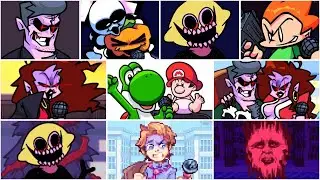 FNF DowntownVs Kirby But Different Characters Sing It🎵Everyone Funkin In The