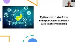 Python Files - Example - Basic Inventory stored in a file