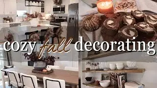 NEW! 🍂 COZY FALL DECORATE WITH ME 2024 | fall decorating ideas | autumn decorating 🍁☕️