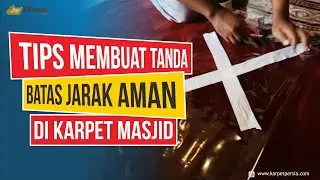 Jaga Jarak di Masjid, Ini Dia Tips Memberi Tanda Silang Tanpa Merusak Karpet Masjid