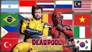 Deadpool & Wolverine in different languages meme